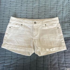 Paige Denim White Jean Shorts Size 28